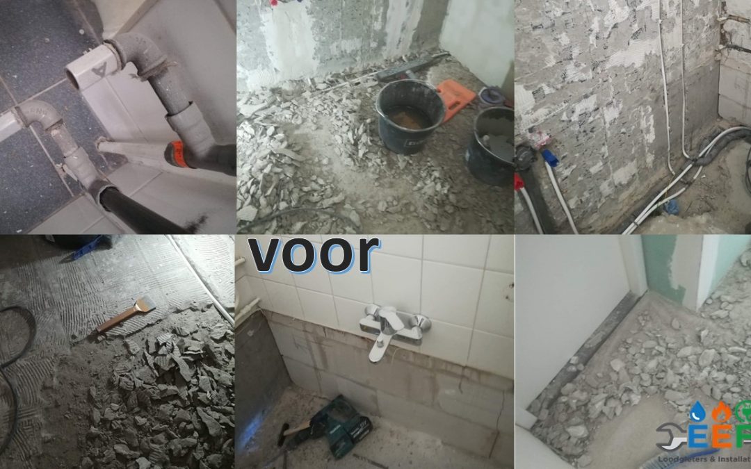 Renovatie badkamer voor en na